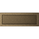 Krbová mřížka 17x49 BASIC staré zlato s žaluzií