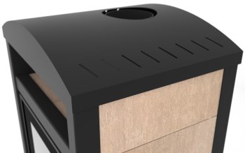 HS FLAMINGO krbová kamna AQUAFLAM VARIO BARMA 11/5 kW - Ořech