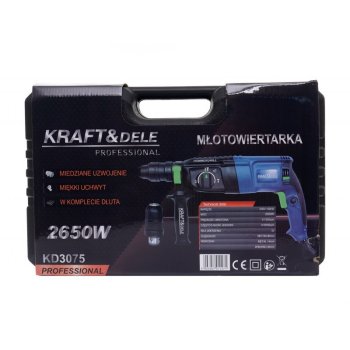 KRAFT&DELE KD3075 Příklepové vrtací kladivo 2650W SDS+