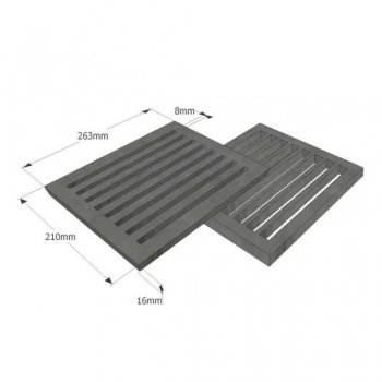 Ocelový rošt 210x263 mm