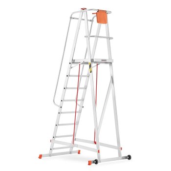 Higher hliníkový skladový žebřík 8 stupňů 81PRO S-8107