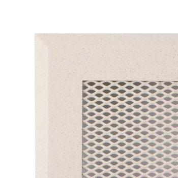 Krbová mřížka 16x32 cm, PREMIUM krémový brokát s žaluzií