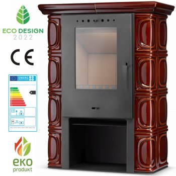 FLAMA kachlová kamna ELDUR ECO - hnědá