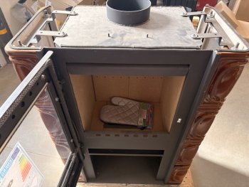 FLAMA kachlová kamna ELDUR ECO - medová - II. Jakost