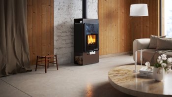 HS FLAMINGO krbová kamna DELUXE SINGA - hnědá sametová