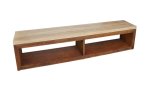 ARTISS Zahradní lavice Corten 200 x 40 x 46 cm