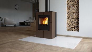 HS FLAMINGO krbová kamna EVENES - hnědá sametová