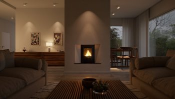 HS FLAMINGO krbová vložka AQUAFLAM 12 ROVNÁ s výměníkem a automatickou regulací hoření