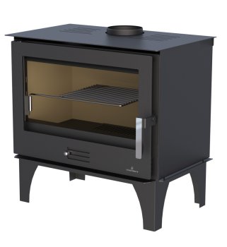 Krbová kamna BRONPI SENA PLUS, 12,5 kW, černá