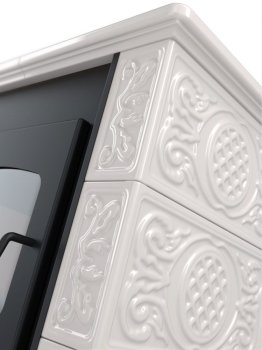 HS FLAMINGO kachlová kamna BALI - bílá