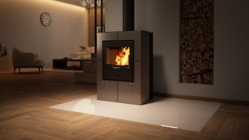 HS FLAMINGO krbová kamna EVENES - šedá