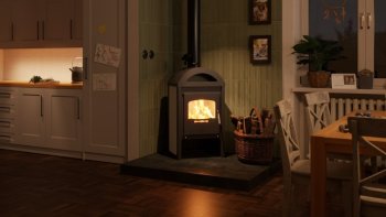 HS FLAMINGO krbová kamna MELAND - bílá