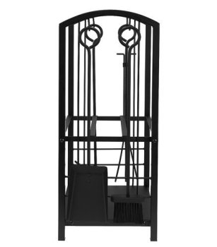 KAMINER PK011 Koš na dřevo a krbové nářadí 30×40×73 cm