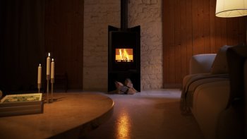 HS FLAMINGO krbová kamna DELUXE PULAU - černá