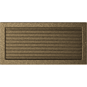 Krbová mřížka 22x45 BASIC staré zlato s žaluzií