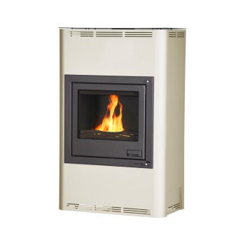HS FLAMINGO krbová kamna AQUAFLAM 25 s výměníkem základní regulace krémová
