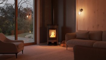 HS FLAMINGO krbová kamna MASTERFLAMME Medie I - šedá