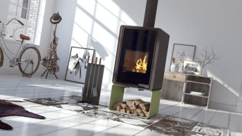 HS FLAMINGO krbová kamna DELUXE PENTAI - olivová