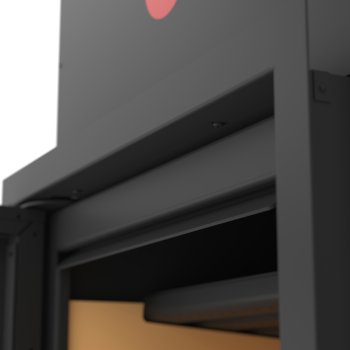 Krycí rámeček krbové vložky FLAMINGO M9, 46 mm, černý