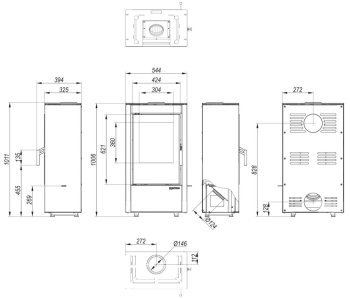 Krbová kamna DEFRO HOME VIVA - bílá