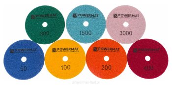 POWERMAT PM-DPP-100TS Sada brusných diamantových kotoučů 100x15mm