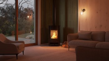 HS FLAMINGO krbová kamna MASTERFLAMME Medie I - černá