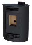 Peletová kamna BRONPI NINA, 8 kW, černá
