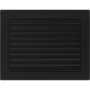 Krbová mřížka 22x30 BASIC černá s žaluzií