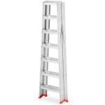 Montážní dvoustranný žebřík HIGHER S-1907, 2x7, pracovní výška 347 cm