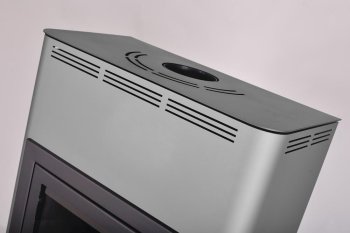 HS FLAMINGO krbová kamna AQUAFLAM 25 s výměníkem automatická regulace šedá