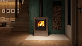 HS FLAMINGO krbová kamna EVENES - šedá