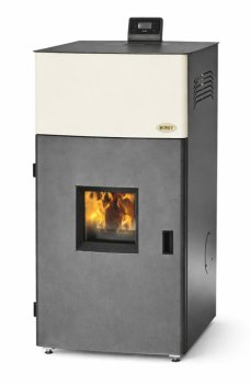 Peletová kamna s výměníkem BLIST Sahara 21, 21 kW, černá