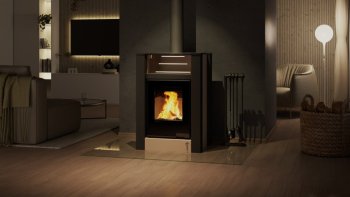 HS FLAMINGO krbová kamna AQUAFLAM VARIO LEND 11/7 kW - krémová - elektronická regulace