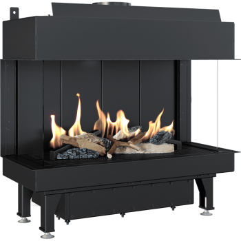 KRATKI Krbová plynová vložka LEO 70/G31/30MBAR na propan, 3 skla