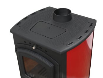 Krbová kamna BLIST MODENA, 7,4 kW, červená