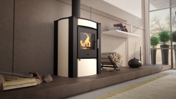 HS FLAMINGO krbová kamna AMOS - krémová