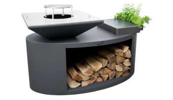 ARTISS Zahradní gril G3 Grafit s deskou z uhlíkové oceli