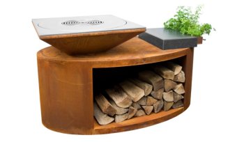 ARTISS Zahradní gril G3 Corten s deskou z nerezové potravinářské oceli