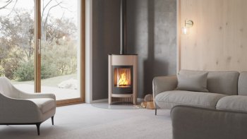 HS FLAMINGO krbová kamna MASTERFLAMME Grande I - krémová