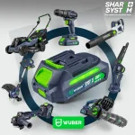 Akumulátor Wuber W04020, Share+ System Li-Ion, 20V, 2 Ah