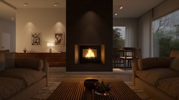 HS FLAMINGO krbová vložka AQUAFLAM 25 ROVNÁ s výměníkem a základní regulací