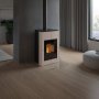 HS FLAMINGO krbová kamna AQUAFLAM VARIO SAPORO 11/7 kW - krémová - elektronická regulace