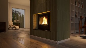 HS FLAMINGO krbová vložka AQUAFLAM 25 ROVNÁ s výměníkem a základní regulací