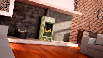 Krbová kamna MASTERFLAMME ® Grande I, olivová