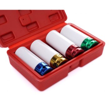 Kraft&Dele KD10523 sada nástrčných klíčů pro hliníkové disky 4 ks 1/2"