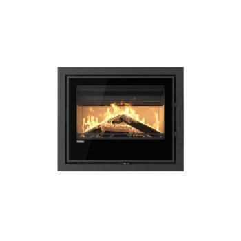 Krycí rámeček krbové vložky FLAMINGO M9, 46 mm, černý