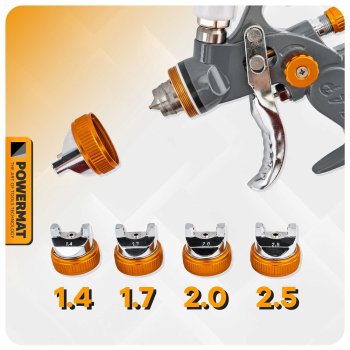 POWERMAT PM-PDM-170TZ Lakovací pistole 600ml + sada