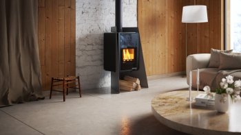 HS FLAMINGO krbová kamna DELUXE ISLAND - šedá