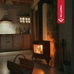 KRATKI krbová kamna KOZA K8 TURBOFAN s ventilátorem - černá