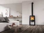 Krbová kamna NORDflam KIRUNA, 8,4 kW, černá